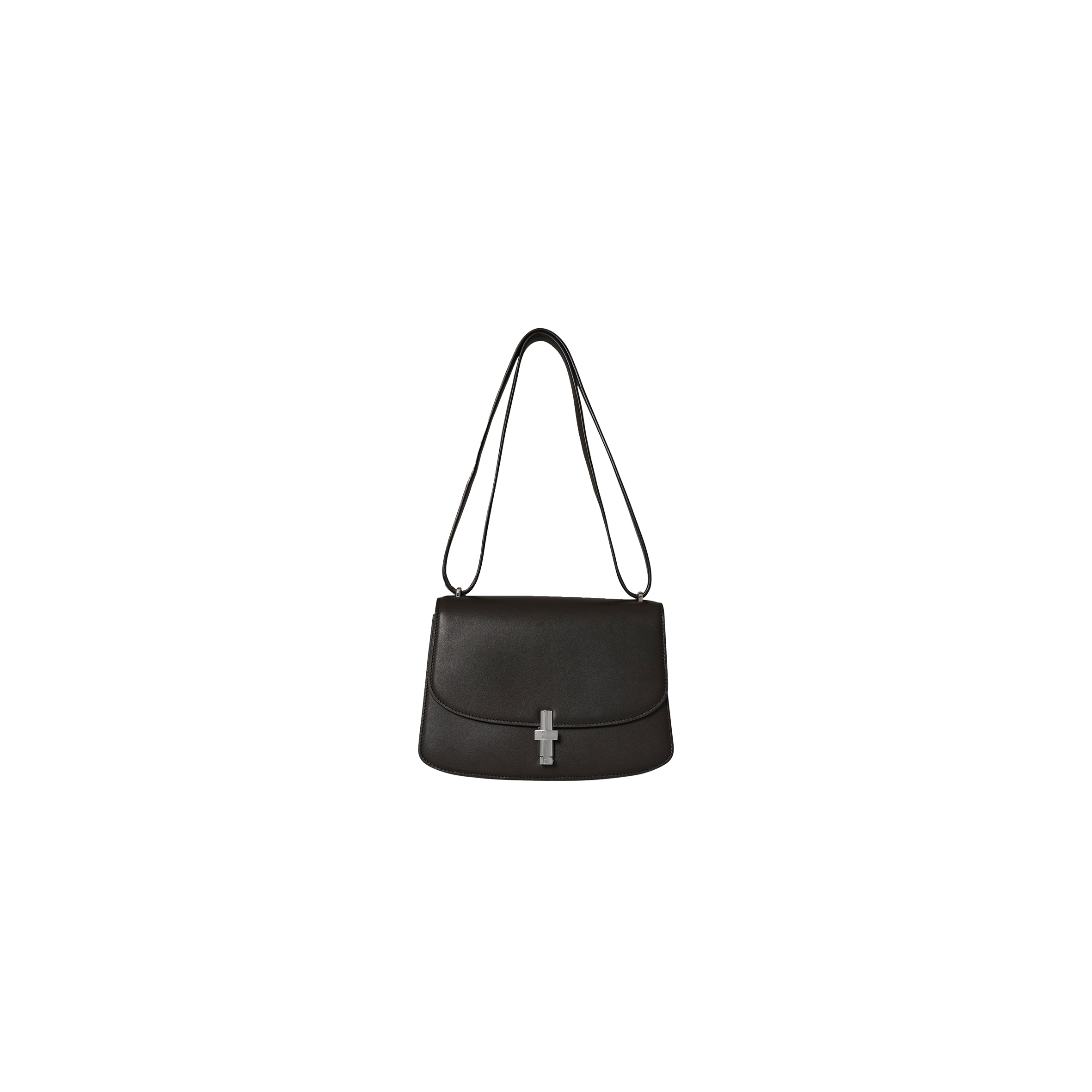The R0w SOFIA 8.75 SHOULDER BAG IN LEATHER BLACK W1603L60BLPL (22*15*9cm) Master Quality